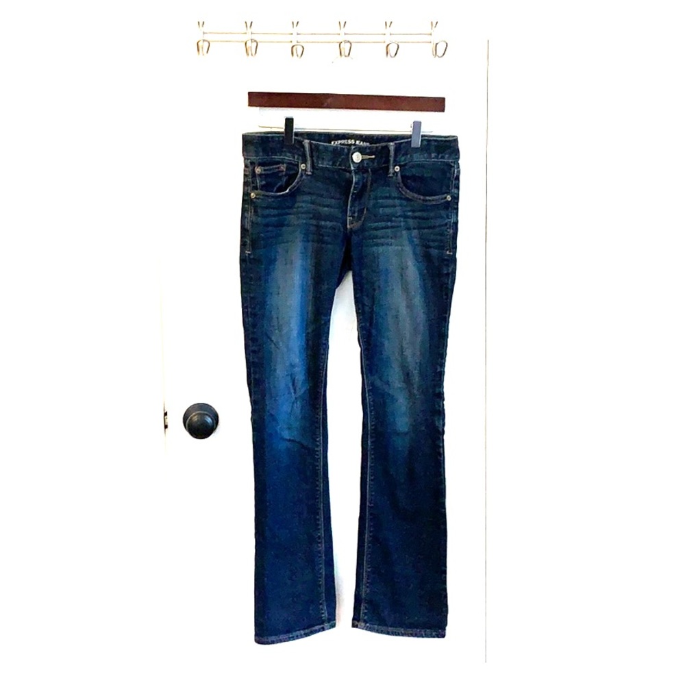 Express Barely Boot Stella Low Rise Jeans
